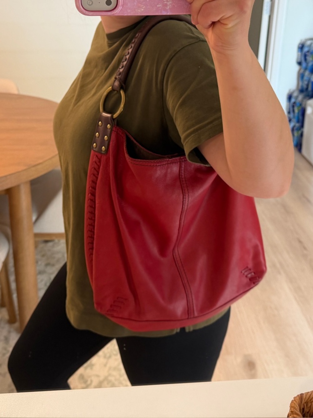 Lucky brand - Whipstitch Red hobo purse - Picture 16 of 16